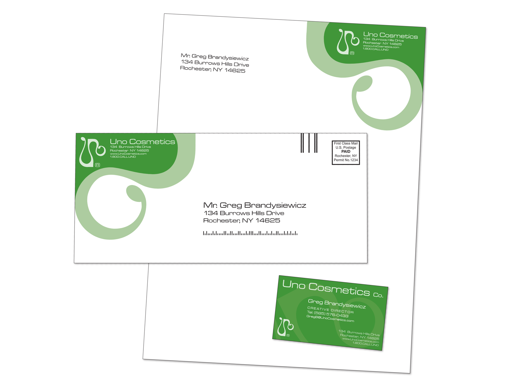 Business Card Letterhead Envelope Template